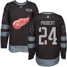 Detroit Red Wings Youth Bob Probert Authentic Black 1917-2017 100th Anniversary Jersey