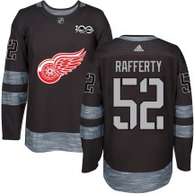 Detroit Red Wings Youth Brogan Rafferty Authentic Black 1917-2017 100th Anniversary Jersey