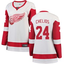 Detroit Red Wings Women's Chris Chelios Fanatics Branded Breakaway White Away Jersey