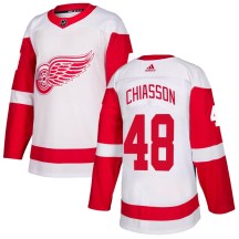 Detroit Red Wings Youth Alex Chiasson Adidas Authentic White Jersey