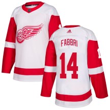 Detroit Red Wings Youth Robby Fabbri Adidas Authentic White Jersey