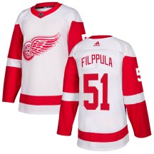 Detroit Red Wings Youth Valtteri Filppula Adidas Authentic White Jersey