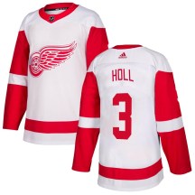 Detroit Red Wings Youth Justin Holl Adidas Authentic White Jersey
