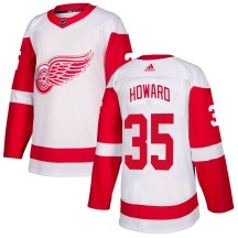Detroit Red Wings Youth Jimmy Howard Adidas Authentic White Jersey