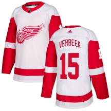Detroit Red Wings Youth Pat Verbeek Adidas Authentic White Jersey