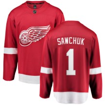 Detroit Red Wings Youth Terry Sawchuk Fanatics Branded Breakaway Red Home Jersey