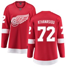 Detroit Red Wings Women's Andreas Athanasiou Fanatics Branded Breakaway Red Home Jersey