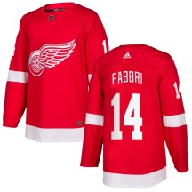 Detroit Red Wings Youth Robby Fabbri Adidas Authentic Red Home Jersey