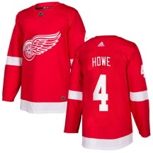 Detroit Red Wings Youth Mark Howe Adidas Authentic Red Home Jersey