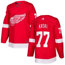 Detroit Red Wings Youth Oliwer Kaski Adidas Authentic Red Home Jersey