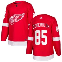 Detroit Red Wings Youth Elmer Soderblom Adidas Authentic Red Home Jersey