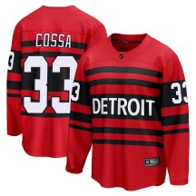 Detroit Red Wings Youth Sebastian Cossa Fanatics Branded Breakaway Red Special Edition 2.0 Jersey