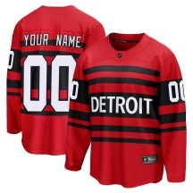 Detroit Red Wings Youth Custom Fanatics Branded Breakaway Red Custom Special Edition 2.0 Jersey