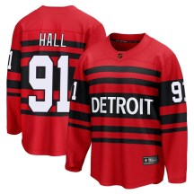 Detroit Red Wings Youth Curtis Hall Fanatics Branded Breakaway Red Special Edition 2.0 Jersey