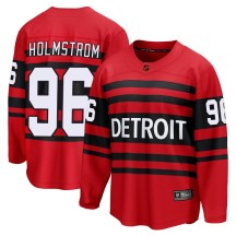 Detroit Red Wings Youth Tomas Holmstrom Fanatics Branded Breakaway Red Special Edition 2.0 Jersey