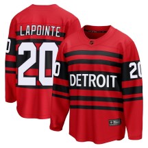 Detroit Red Wings Youth Martin Lapointe Fanatics Branded Breakaway Red Special Edition 2.0 Jersey