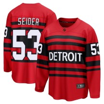 Detroit Red Wings Youth Moritz Seider Fanatics Branded Breakaway Red Special Edition 2.0 Jersey
