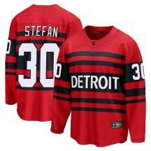 Detroit Red Wings Youth Greg Stefan Fanatics Branded Breakaway Red Special Edition 2.0 Jersey