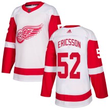 Detroit Red Wings Men's Jonathan Ericsson Adidas Authentic White Jersey
