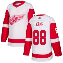 Detroit Red Wings Men's Patrick Kane Adidas Authentic White Jersey