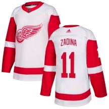 Detroit Red Wings Men's Filip Zadina Adidas Authentic White Jersey