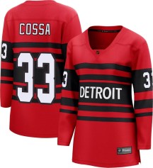 Detroit Red Wings Women's Sebastian Cossa Fanatics Branded Breakaway Red Special Edition 2.0 Jersey
