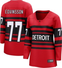 Detroit Red Wings Women's Simon Edvinsson Fanatics Branded Breakaway Red Special Edition 2.0 Jersey