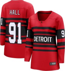 Detroit Red Wings Women's Curtis Hall Fanatics Branded Breakaway Red Special Edition 2.0 Jersey