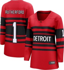 Detroit Red Wings Women's Jim Rutherford Fanatics Branded Breakaway Red Special Edition 2.0 Jersey