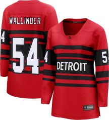 Detroit Red Wings Women's William Wallinder Fanatics Branded Breakaway Red Special Edition 2.0 Jersey