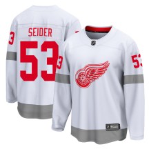 Detroit Red Wings Youth Moritz Seider Fanatics Branded Breakaway White 2020/21 Special Edition Jersey