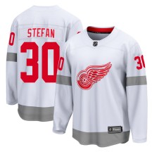 Detroit Red Wings Youth Greg Stefan Fanatics Branded Breakaway White 2020/21 Special Edition Jersey