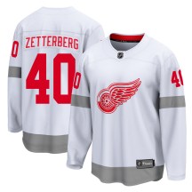 Detroit Red Wings Youth Henrik Zetterberg Fanatics Branded Breakaway White 2020/21 Special Edition Jersey