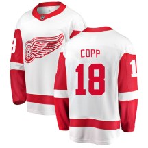 Detroit Red Wings Youth Andrew Copp Fanatics Branded Breakaway White Away Jersey