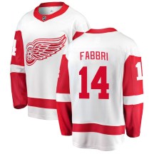 Detroit Red Wings Youth Robby Fabbri Fanatics Branded Breakaway White Away Jersey
