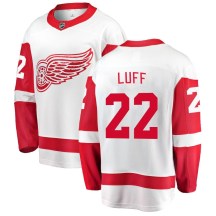 Detroit Red Wings Youth Matt Luff Fanatics Branded Breakaway White Away Jersey