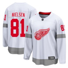Detroit Red Wings Men's Frans Nielsen Fanatics Branded Breakaway White 2020/21 Special Edition Jersey