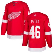 Detroit Red Wings Men's Jeff Petry Adidas Authentic Red Home Jersey
