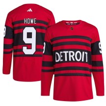 Detroit Red Wings Men's Gordie Howe Adidas Authentic Red Reverse Retro 2.0 Jersey