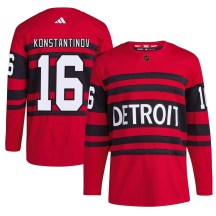 Detroit Red Wings Men's Vladimir Konstantinov Adidas Authentic Red Reverse Retro 2.0 Jersey