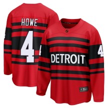 Detroit Red Wings Men's Mark Howe Fanatics Branded Breakaway Red Special Edition 2.0 Jersey