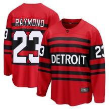Detroit Red Wings Men's Lucas Raymond Fanatics Branded Breakaway Red Special Edition 2.0 Jersey