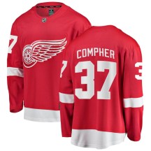 Detroit Red Wings Youth J.T. Compher Fanatics Branded Breakaway Red Home Jersey