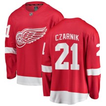 Detroit Red Wings Youth Austin Czarnik Fanatics Branded Breakaway Red Home Jersey
