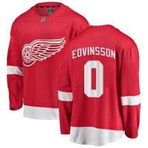 Detroit Red Wings Youth Simon Edvinsson Fanatics Branded Breakaway Red Home Jersey