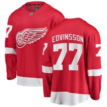 Detroit Red Wings Youth Simon Edvinsson Fanatics Branded Breakaway Red Home Jersey