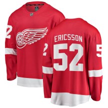 Detroit Red Wings Youth Jonathan Ericsson Fanatics Branded Breakaway Red Home Jersey