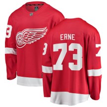 Detroit Red Wings Youth Adam Erne Fanatics Branded Breakaway Red Home Jersey