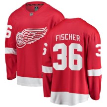 Detroit Red Wings Youth Christian Fischer Fanatics Branded Breakaway Red Home Jersey