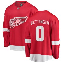 Detroit Red Wings Youth Tim Gettinger Fanatics Branded Breakaway Red Home Jersey